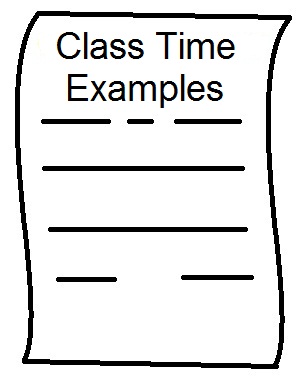 Class Time Examples